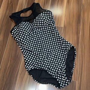 Size Medium Catalina one piece swimsuit polka dot